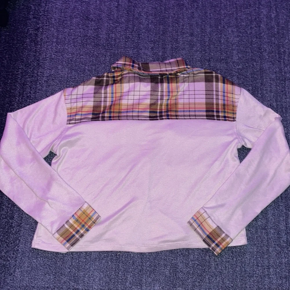 cream button-down flannel - Picture 2 of 2